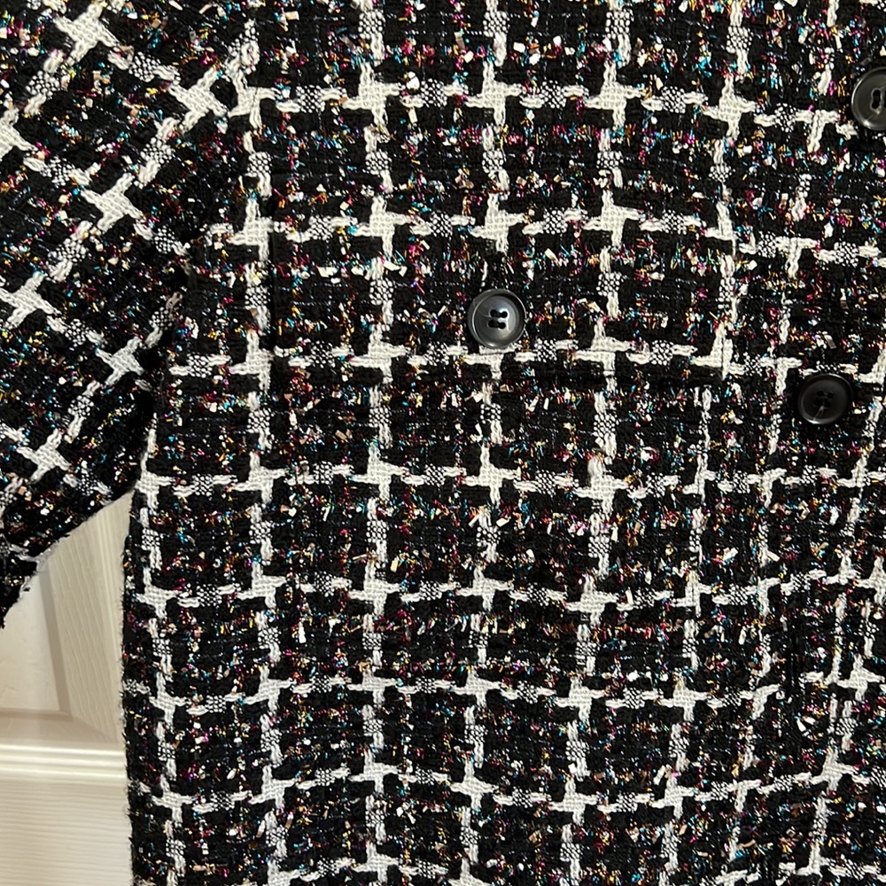Loft Shimmer Tweet Shacket size large - Picture 4 of 9